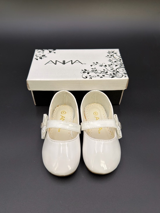 Anna Other - ANNA Patent Bow Mary Jane Dress Shoes | White | Toddler/Baby Girls Size 5